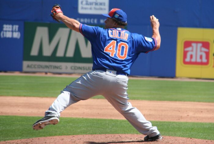 Bartolo Colon pitching